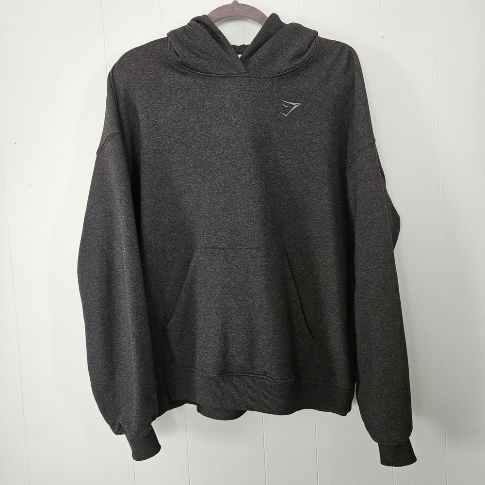 Gymshark Hoodie Women S Rest Day Sweats Pullover Sweatshirt Pockets Black Gray